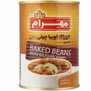 کنسرو لوبيا با قارچ مهرام400گرم