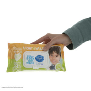 دستمال مرطوب کودک زرد دافي