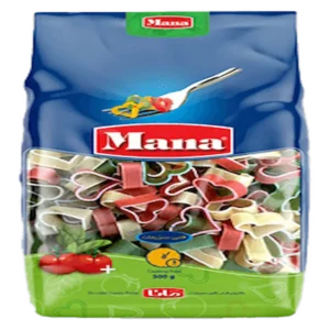 ماکارونی مانا قلبی سبزیجات