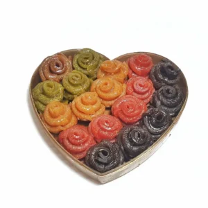 لواشک گل رز قلبی نارین